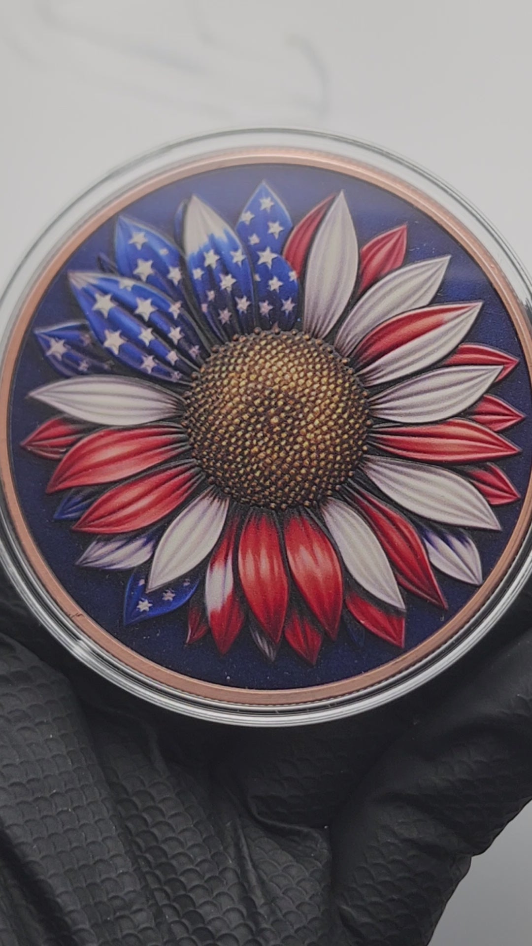 2026 Freedom Flower Colorized 5 oz Copper Round