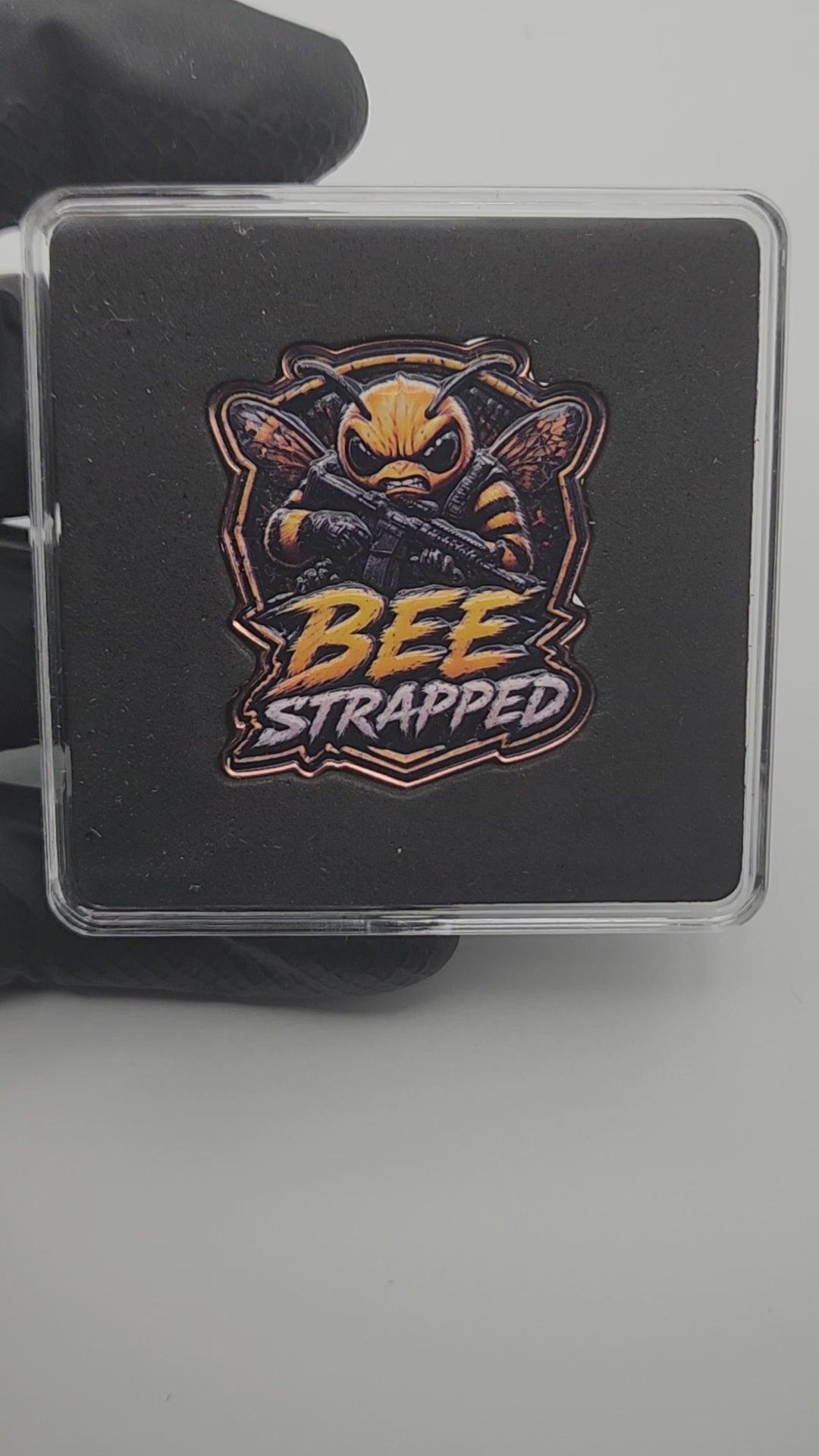Bee Strapped 1 oz Copper Medal