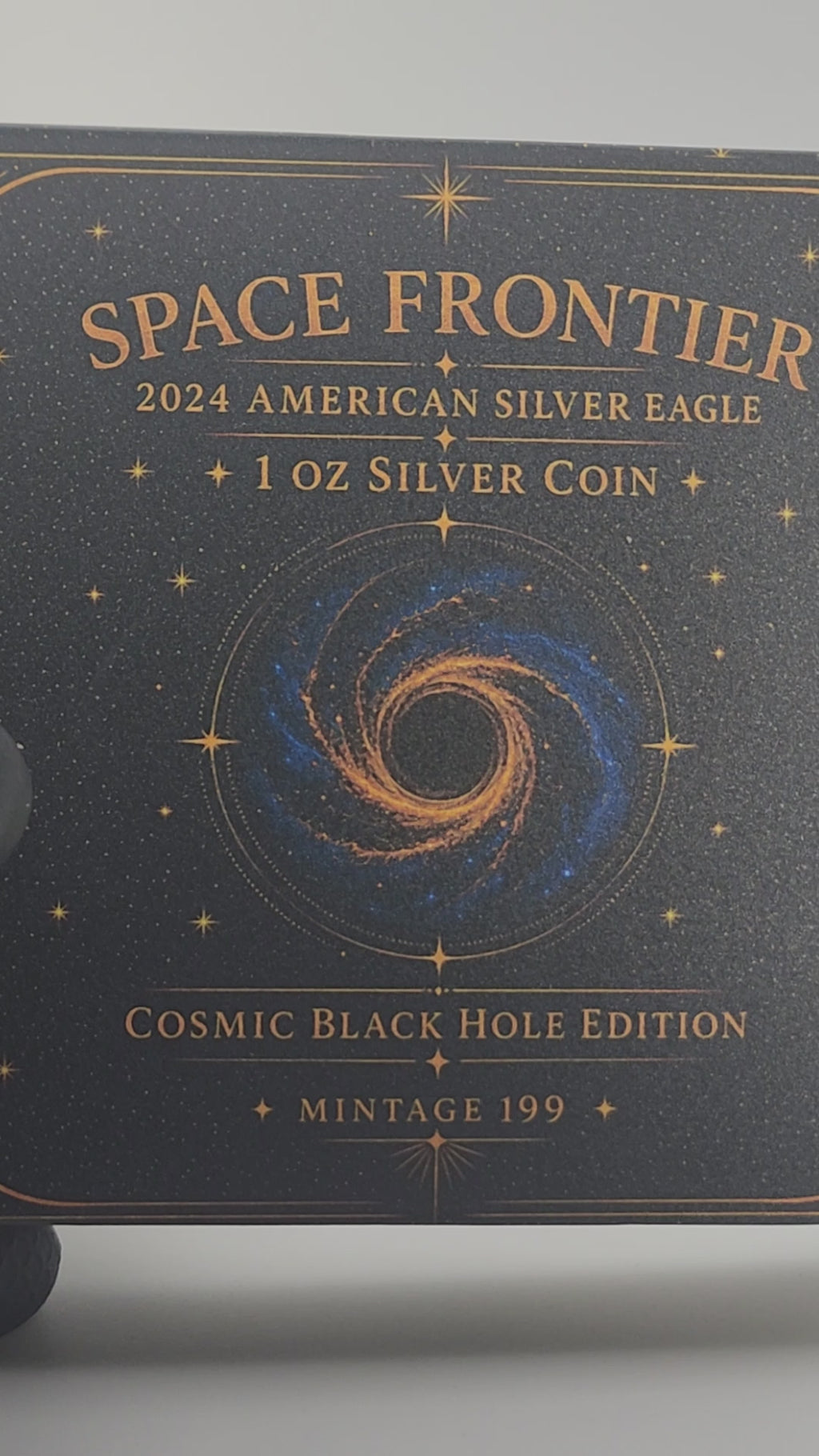 Space Frontier 2024 American Silver Eagle | Cosmic Black Hole Edition