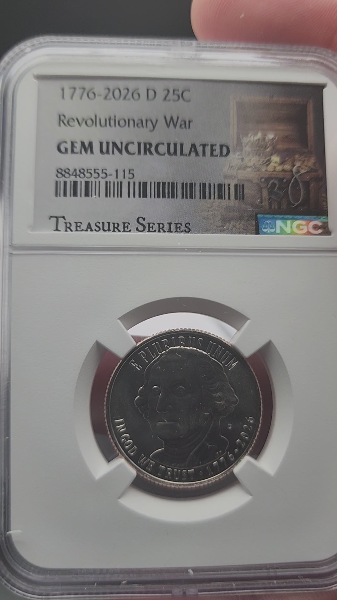 NGC GEM UNC Treasure Series 2026 U.S. Revolutionary War Quarter 25 Cents Coin