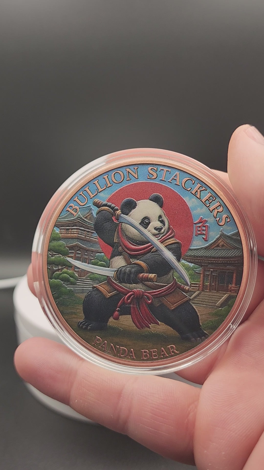 Bullion Bears Samurai Panda 5oz .999 Copper Round