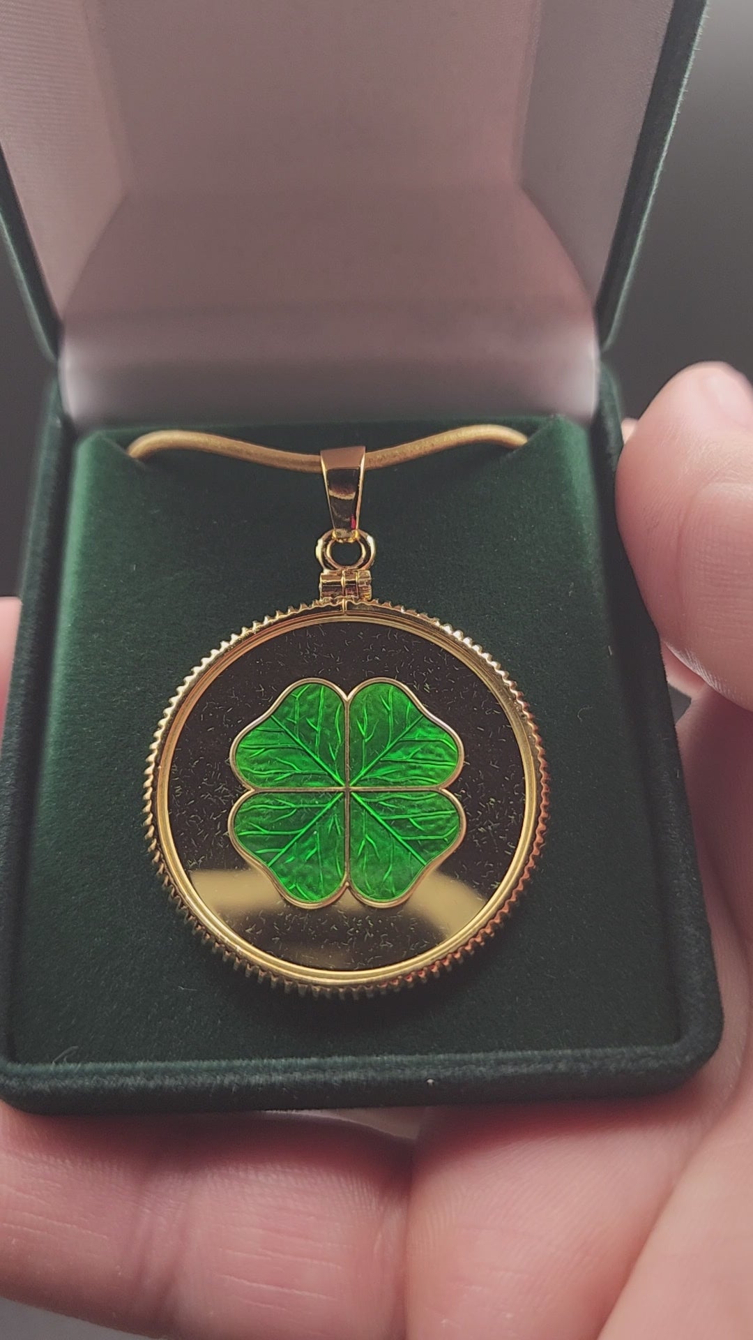 2026 Niue 4 Leaf Clover Pendant 10-gram .999 Silver 24K Gold Plated Coin