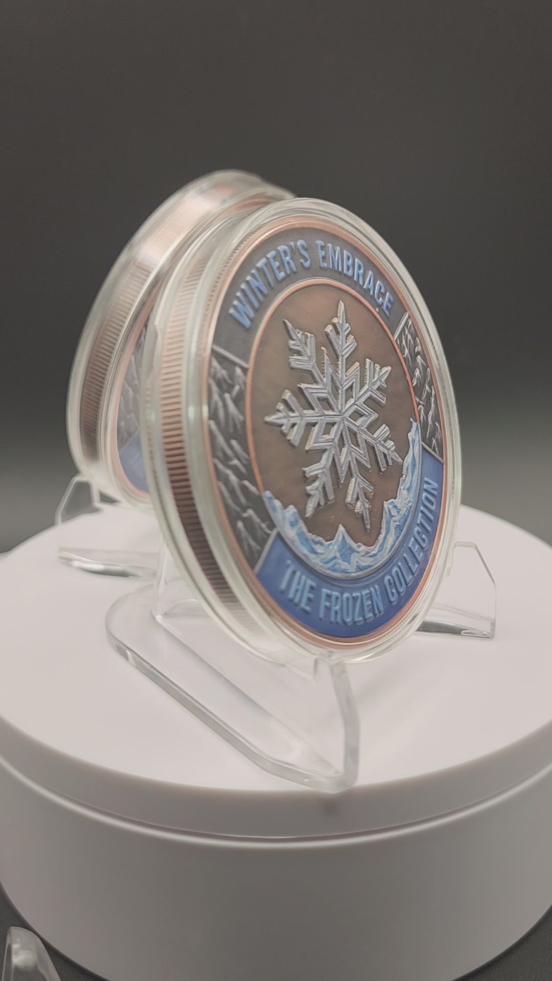 Winter’s Embrace Snowflake 5oz Copper Round
