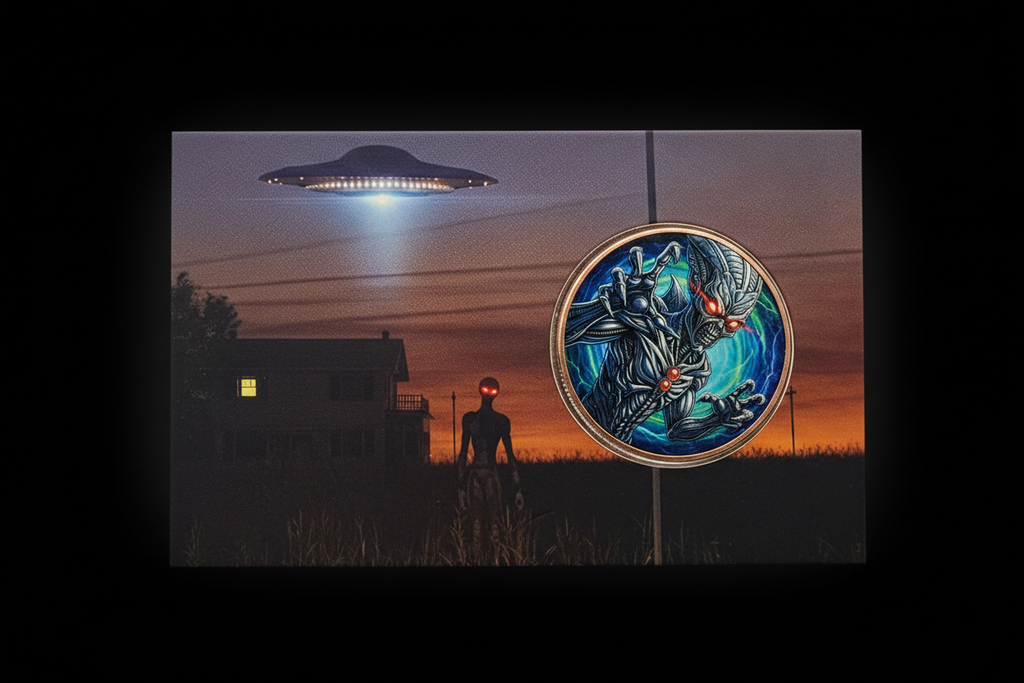 "Red-Eyed Invader" 1oz Copper Round in COA Card