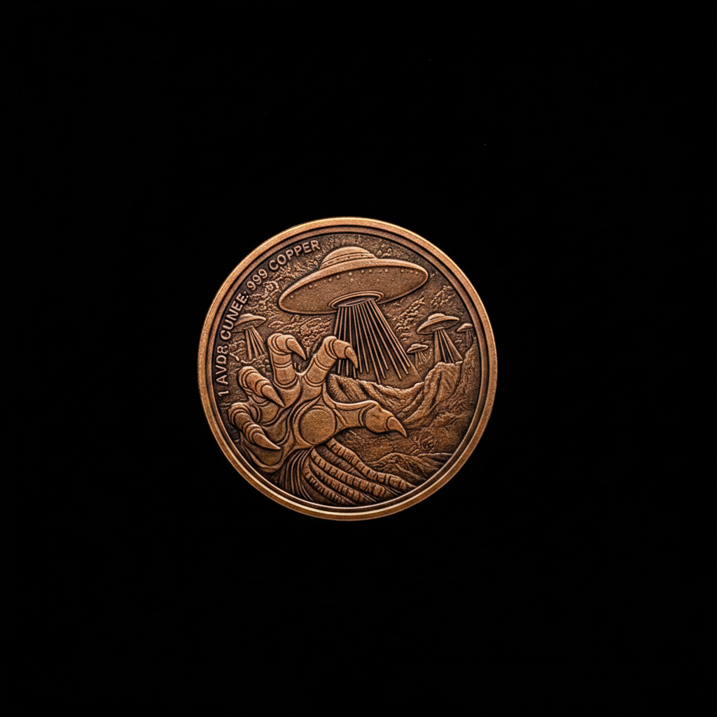 "Red-Eyed Invader" 1oz Copper Round in COA Card