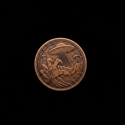 "Red-Eyed Invader" 1oz Copper Round in COA Card