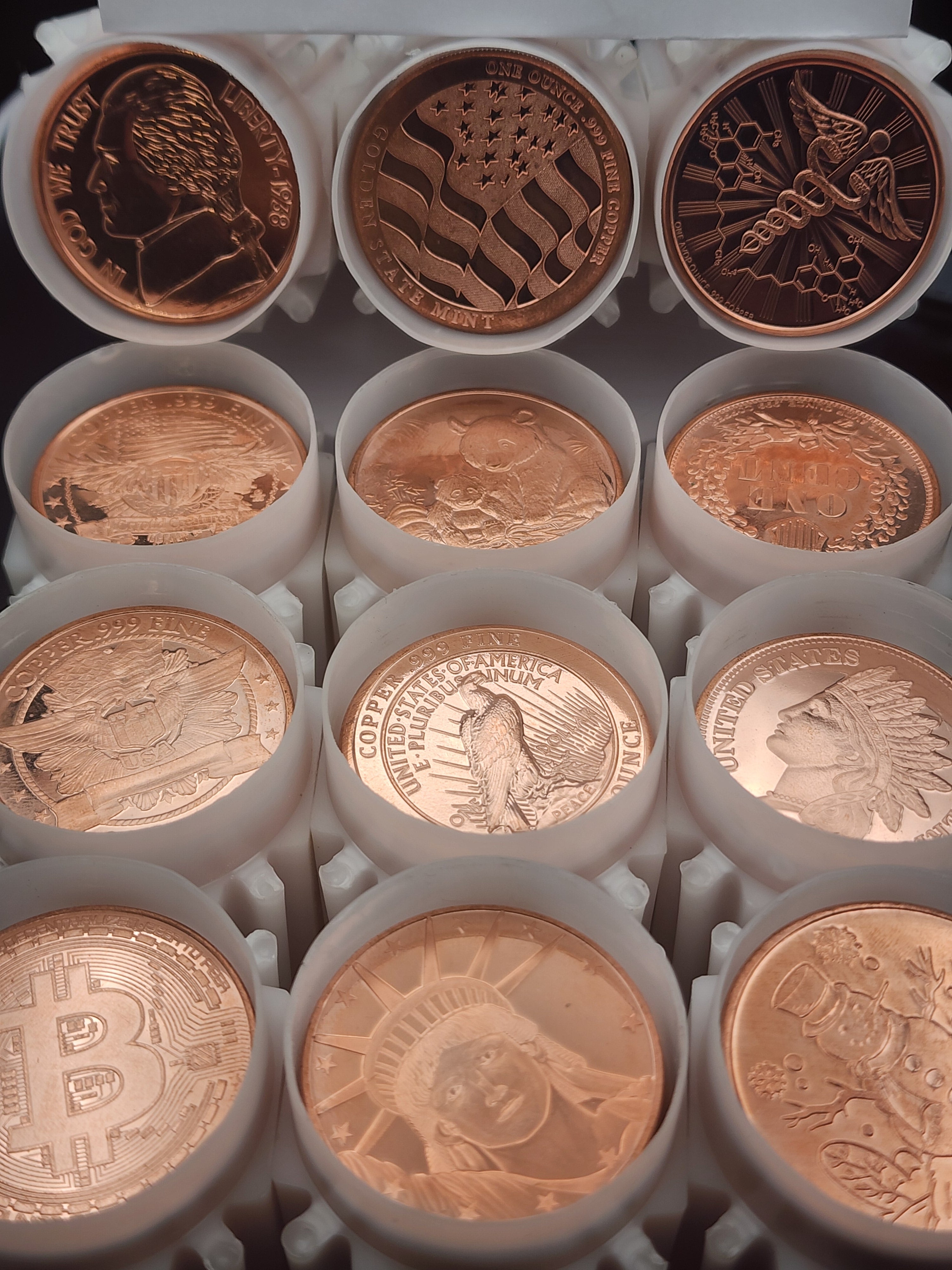 Full Tubes Mixed Copper - 20x 1oz Rounds