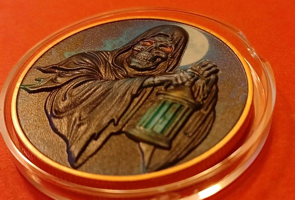 2026 Rogue Island Mint Don't Fear the Reaper Colorized Proof 1 oz .999 Copper