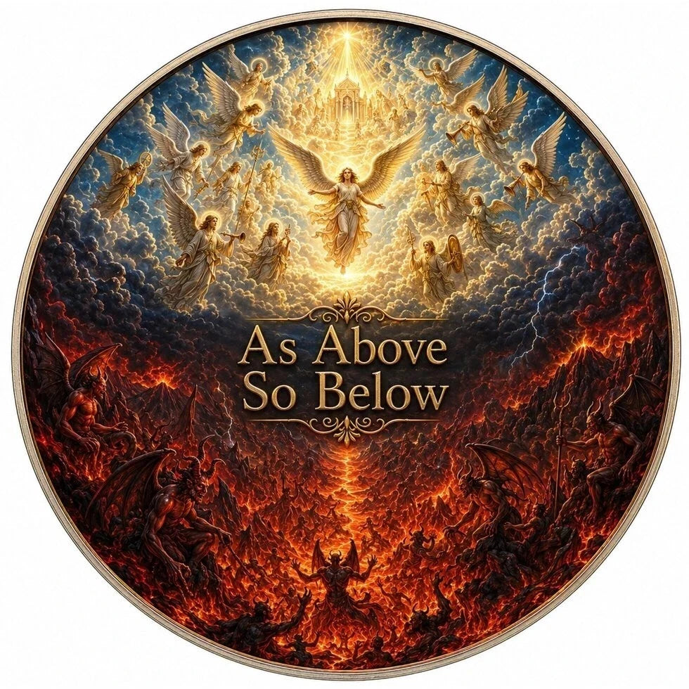 2024 Libertad As Above So Below Edition 1 oz Silver Colorized Coin Mintage 185