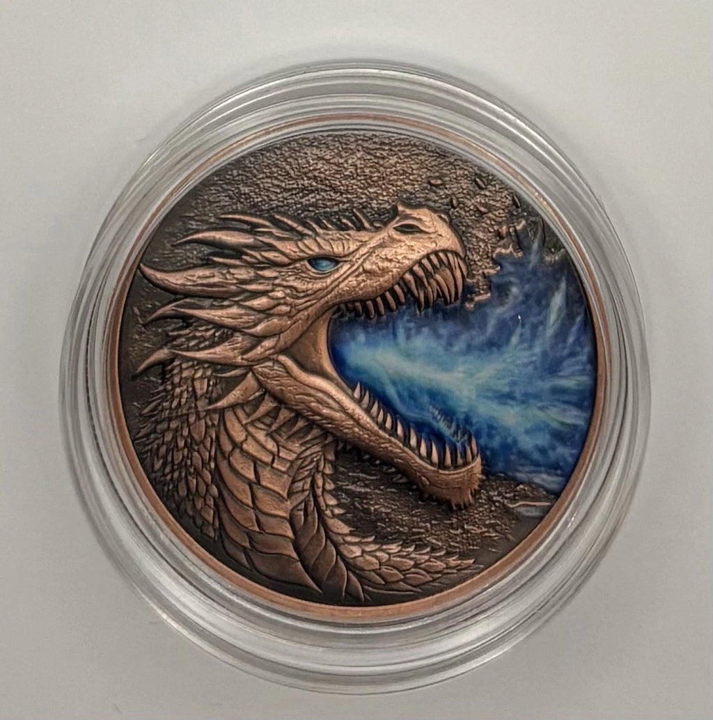 320Coins Exclusive Ice Dragon 1oz Copper Round