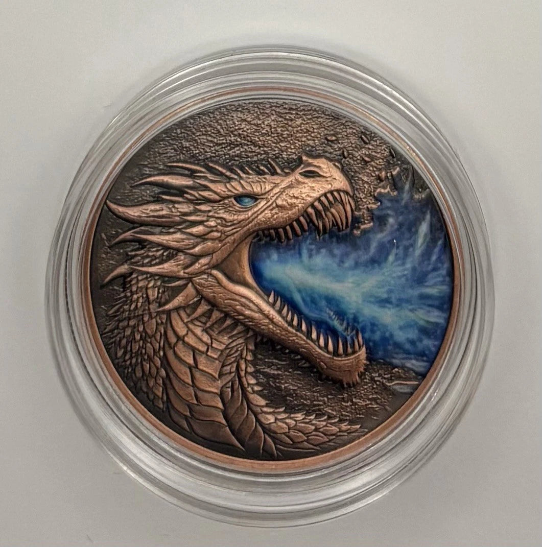 320Coins Exclusive Ice Dragon 1oz Copper Round