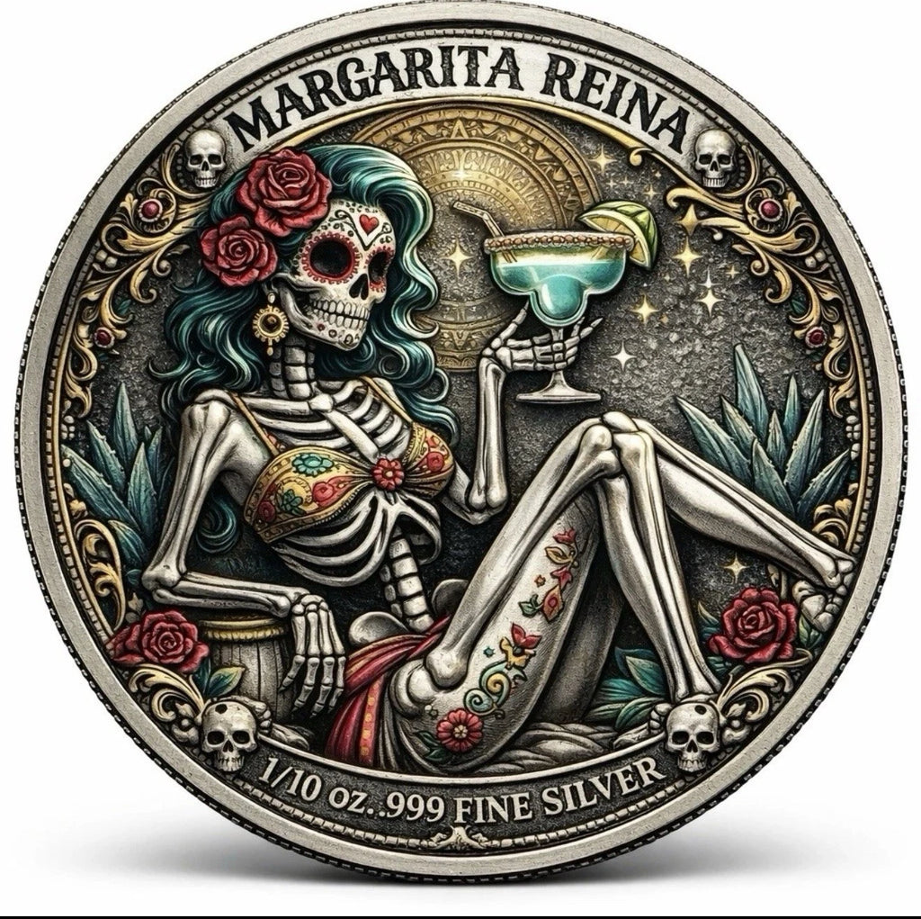 Margarita Reina – 1/10 oz Silver Round w/COA Mintage 1000
