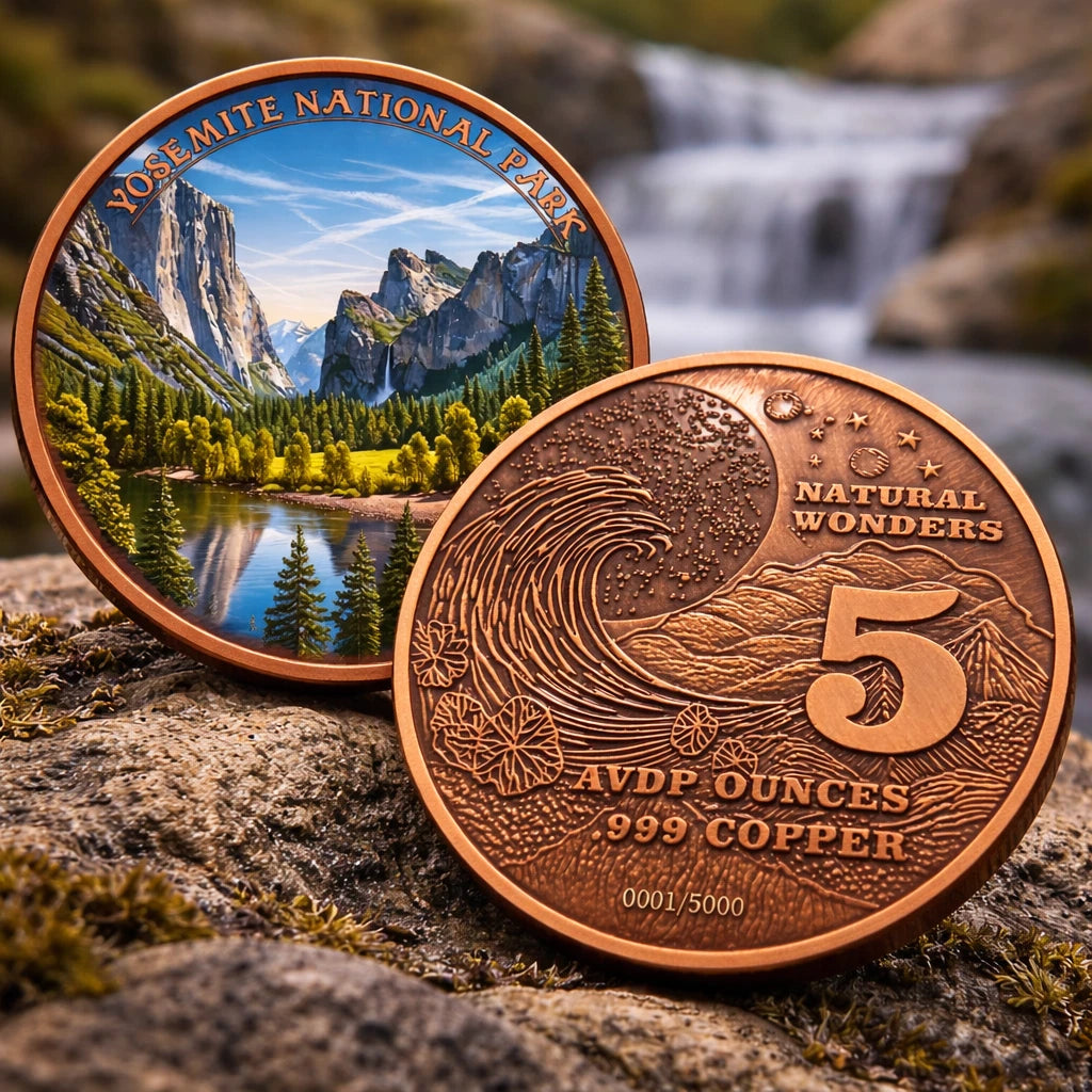 Natural Wonders - Yosemite National Park 5oz Copper Round