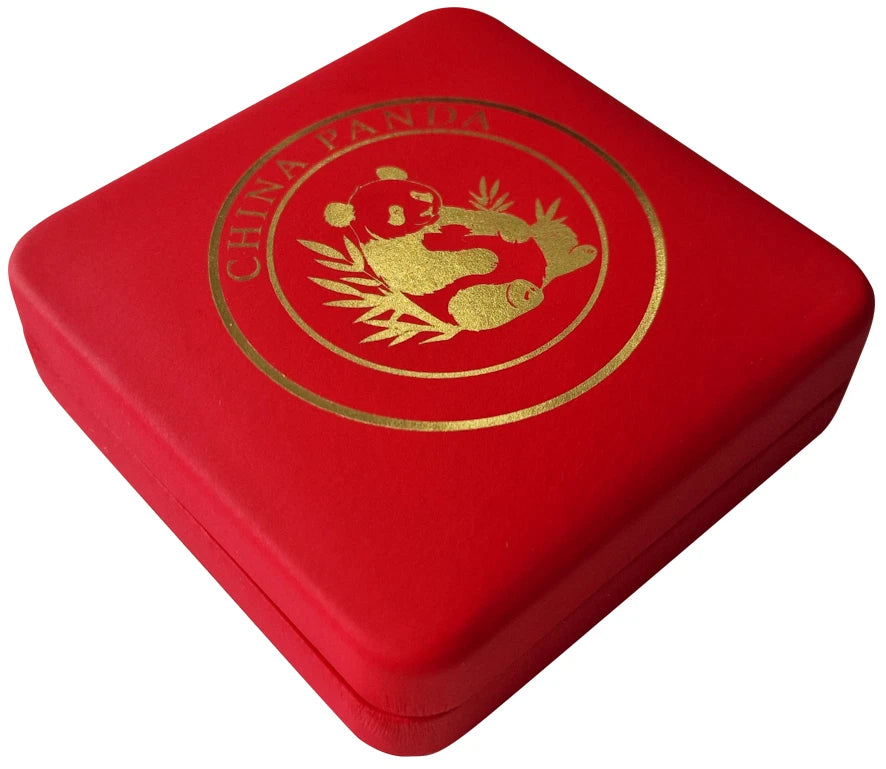 3g Gold Coin 2026 Chinese Panda Black Platinum Finish 295/299 Rare w/ Box & COA