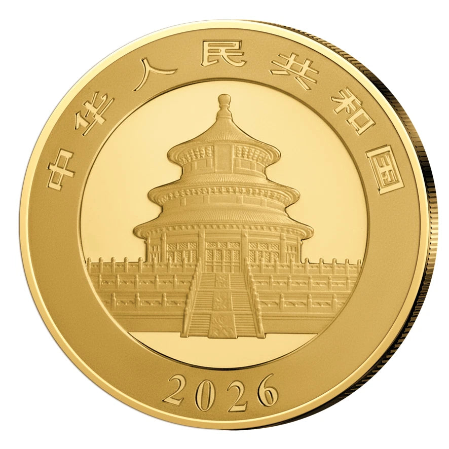 3g Gold Coin 2026 Chinese Panda Black Platinum Finish 295/299 Rare w/ Box & COA