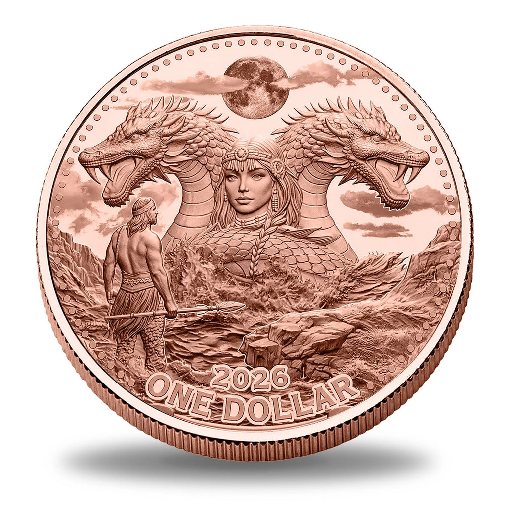 2026 Mesa Grande Sisiutl Sea Serpent Proof 5 oz Copper Coin COA