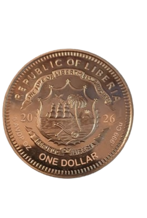 2026 Liberia Starborn Watcher 5 oz Copper Coin